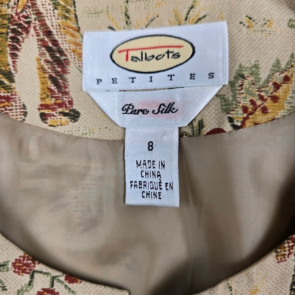 Talbots Multicolor Patterned Women's Blazer - image 3